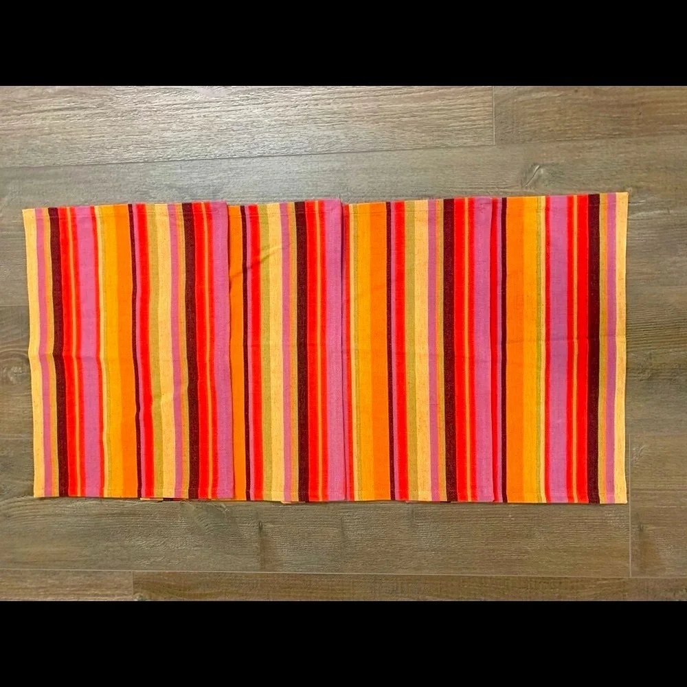 Colorful Striped Placemats Set